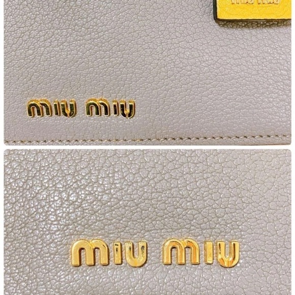 Miu Miu Two-Tone Yellow and Gray Satchel - Picture 7 of 10